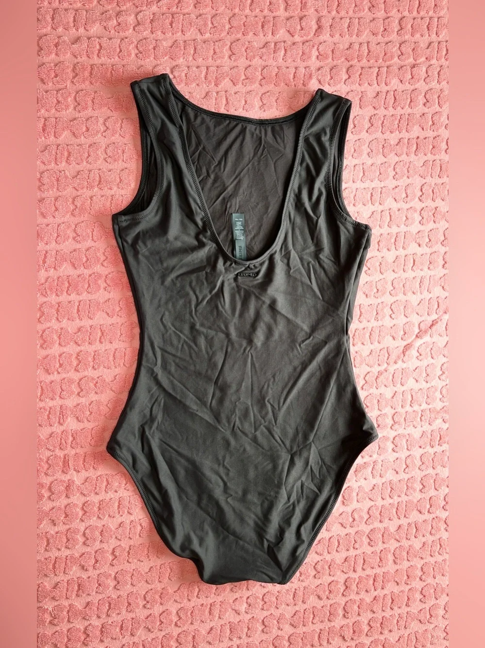 SKIMS Signature Swim High Neck One Piece | Onyx | M | NWOT